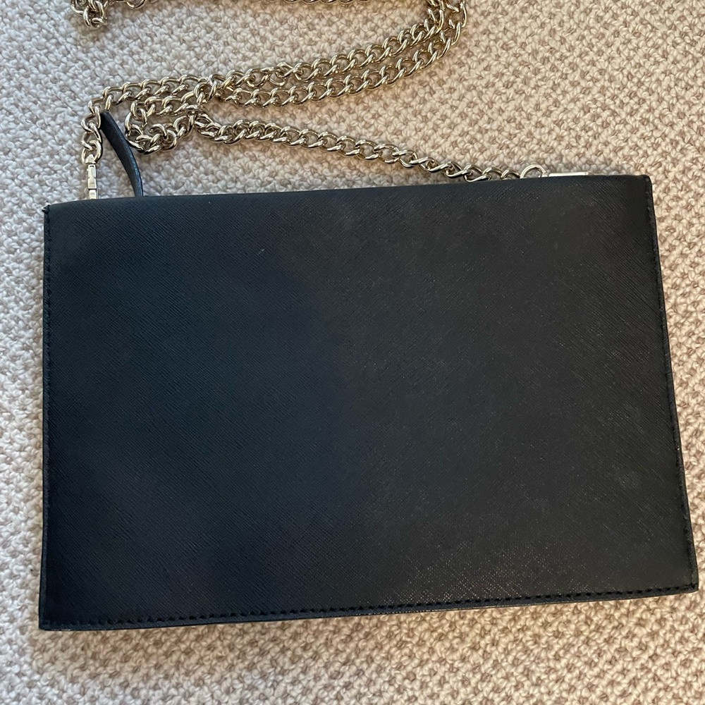 Kate Spade - Cross body purse, leather with gold chain. - Picture 7 of 7